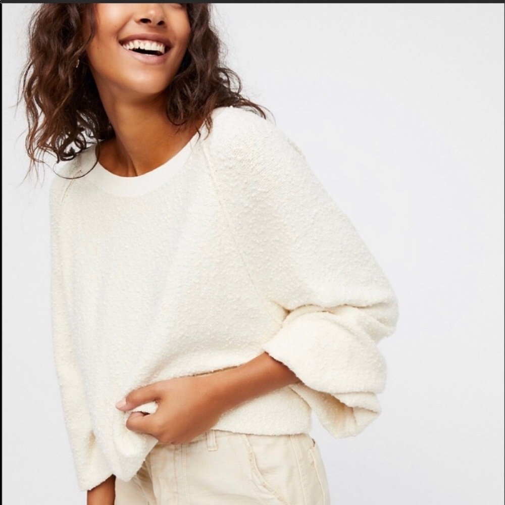 Free people found your friends sweatshirt